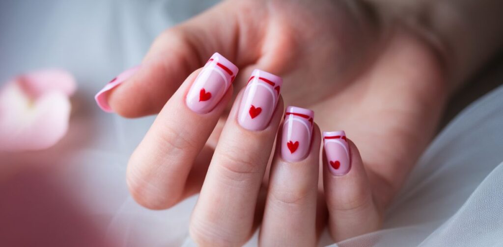 40 Beautiful and Romantic Pink Valentine’s Nail Ideas to Try in…