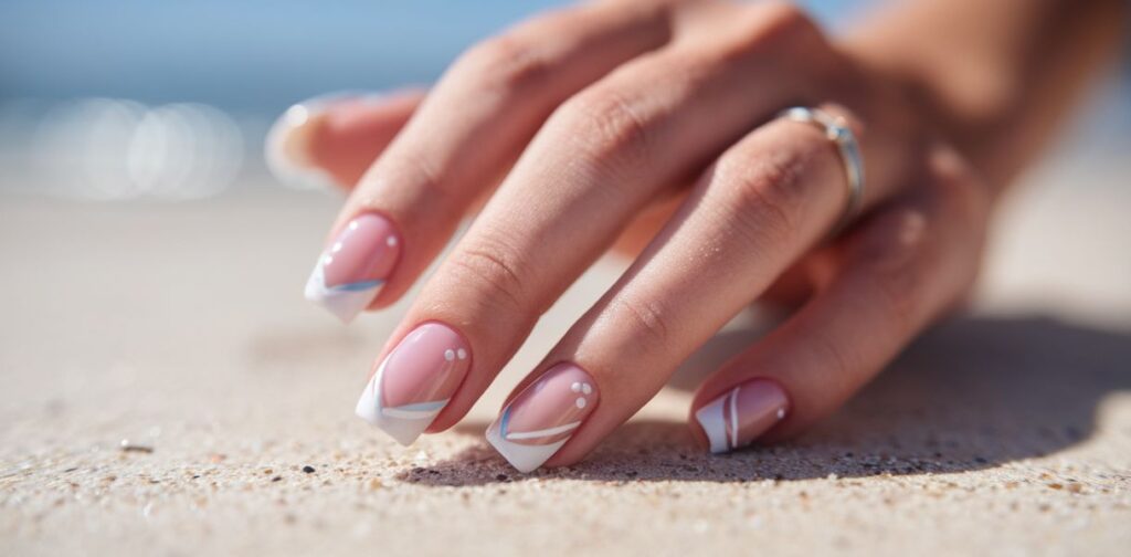 Short Summer Nails for Sleek, Sun-Kissed Statements