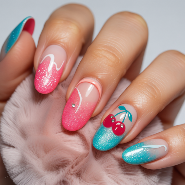 32 Blue Summer Nails That Are Perfect…