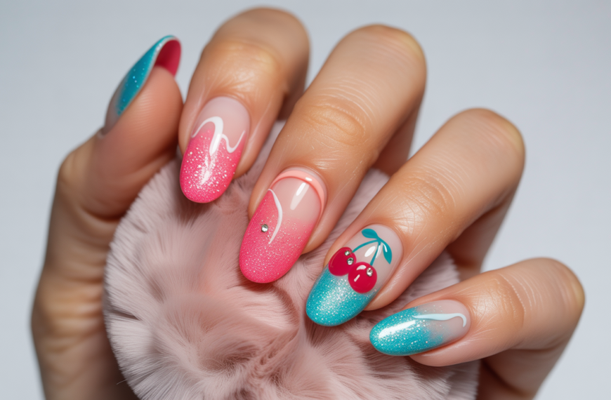 32 Blue Summer Nails That Are…